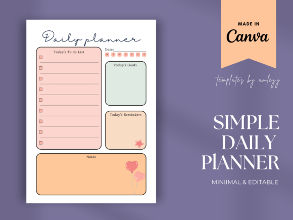 Download Free Simple Daily Planner Template - Premium Resources