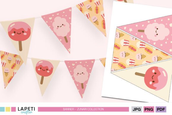 Download Fair Food Party Banner, Kawaii Printable - Kawaii printable Collection