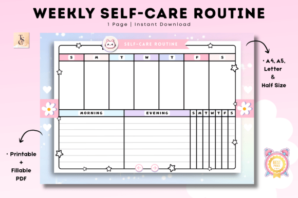 Download Weekly Self-Care Routine Printable - Premium Resources